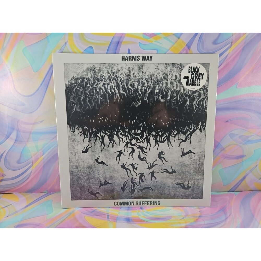 Common Suffering by Harms Way (Record, 2023) New Sealed, Black Gray Marbled